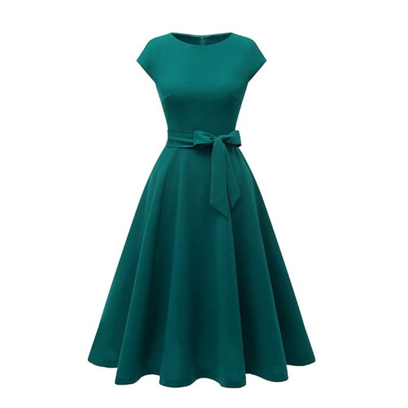 DRESSTELLS Dresses & Skirts - DRESSTELLS Teal Vintage Style Tea Dress